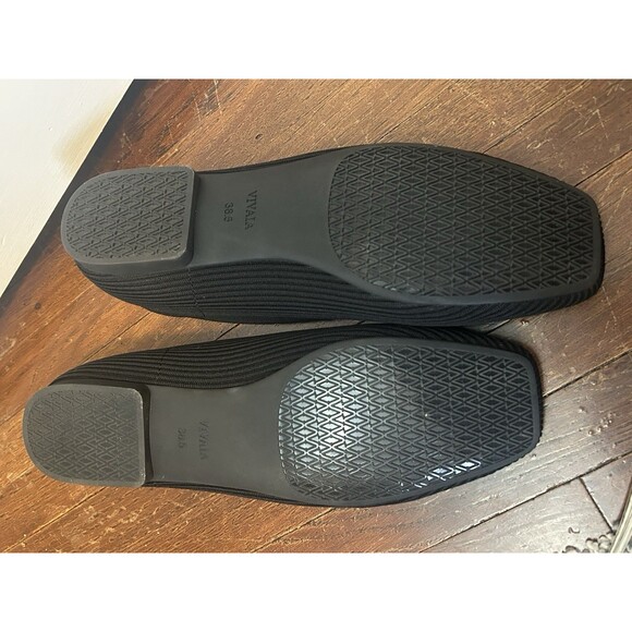 NWOT Vivaia Margot Square-Toe Black Cushioned Slip on Size 38.5 / 7.5 Business - Picture 8 of 9